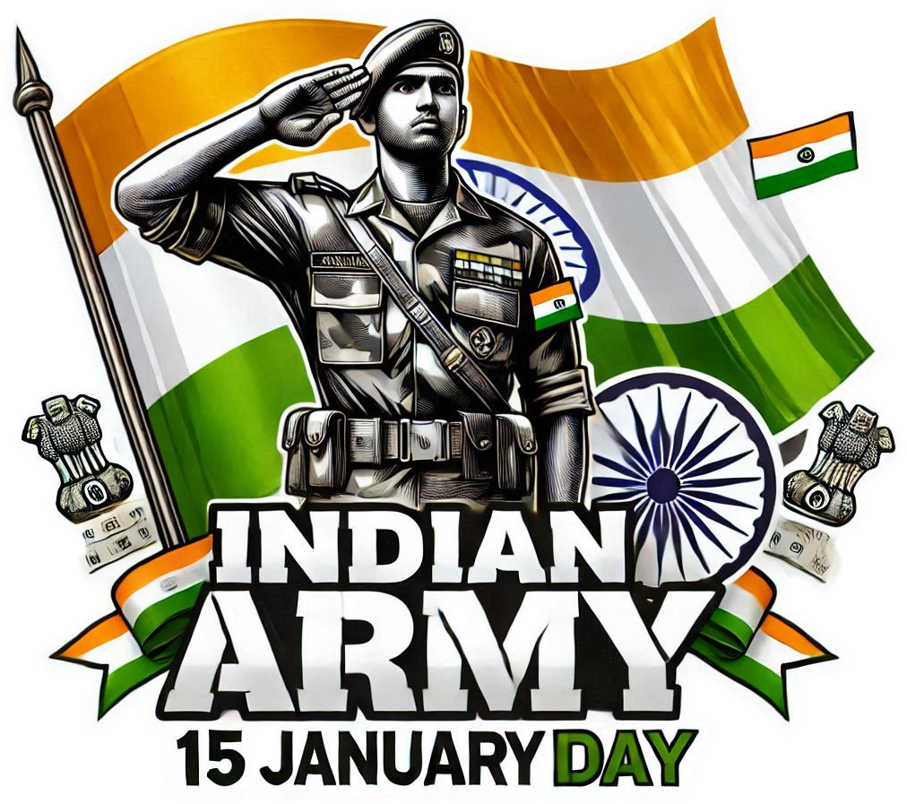 happy indian army day png 2025