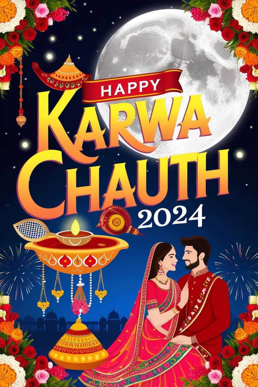 happy karwa chauth festival greeting images