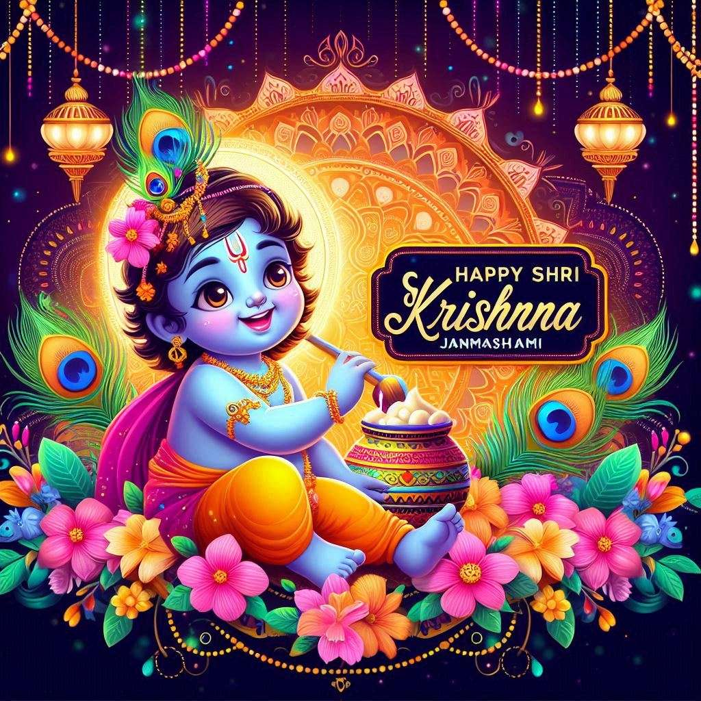 happy krishna janmashtami 2024 event pictures download