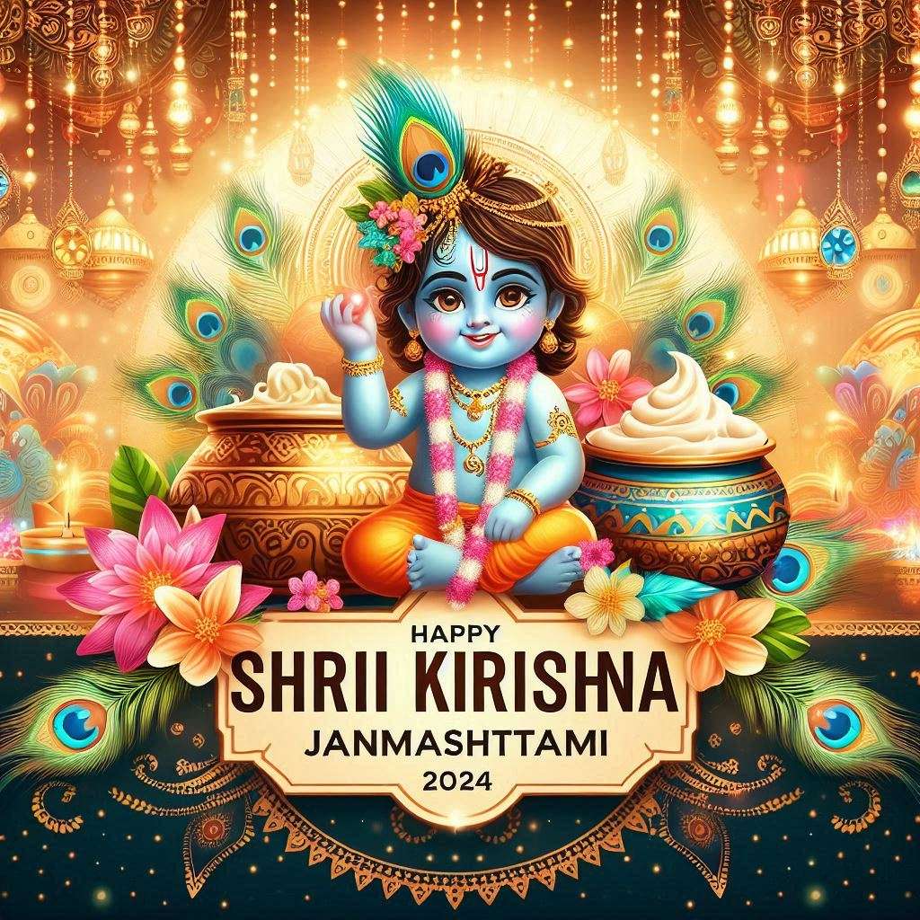 happy krishna janmashtami images