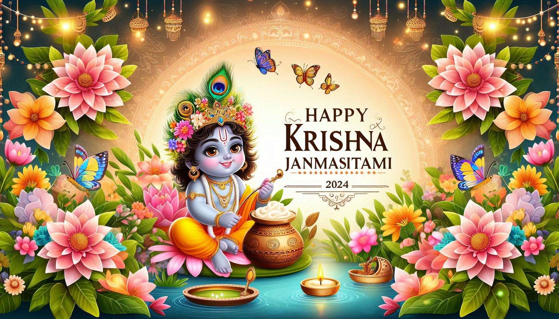 happy krishna janmashtami wishes images with personalized messages