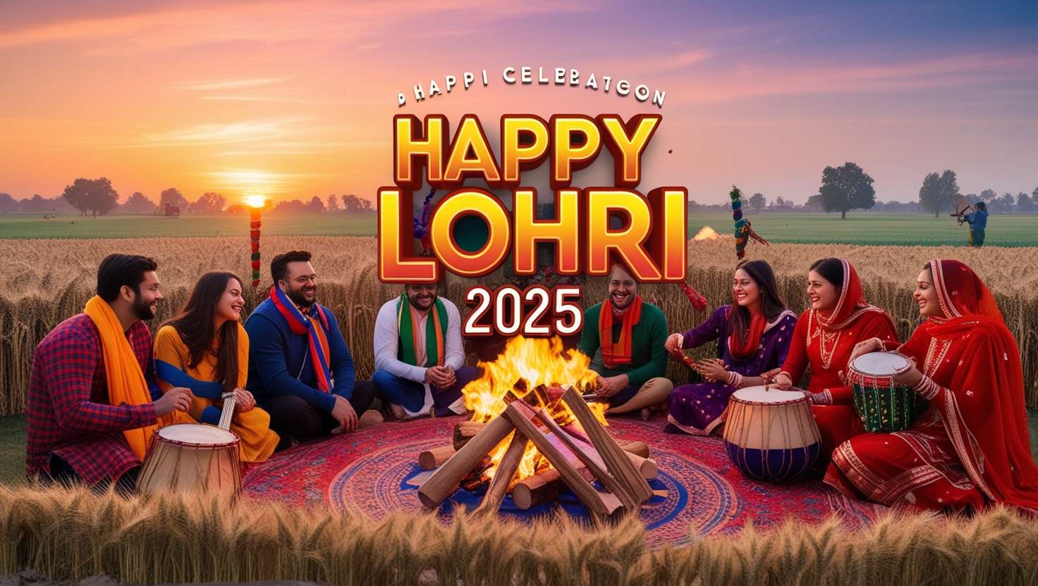 happy lohri 2025 family celebration pictures