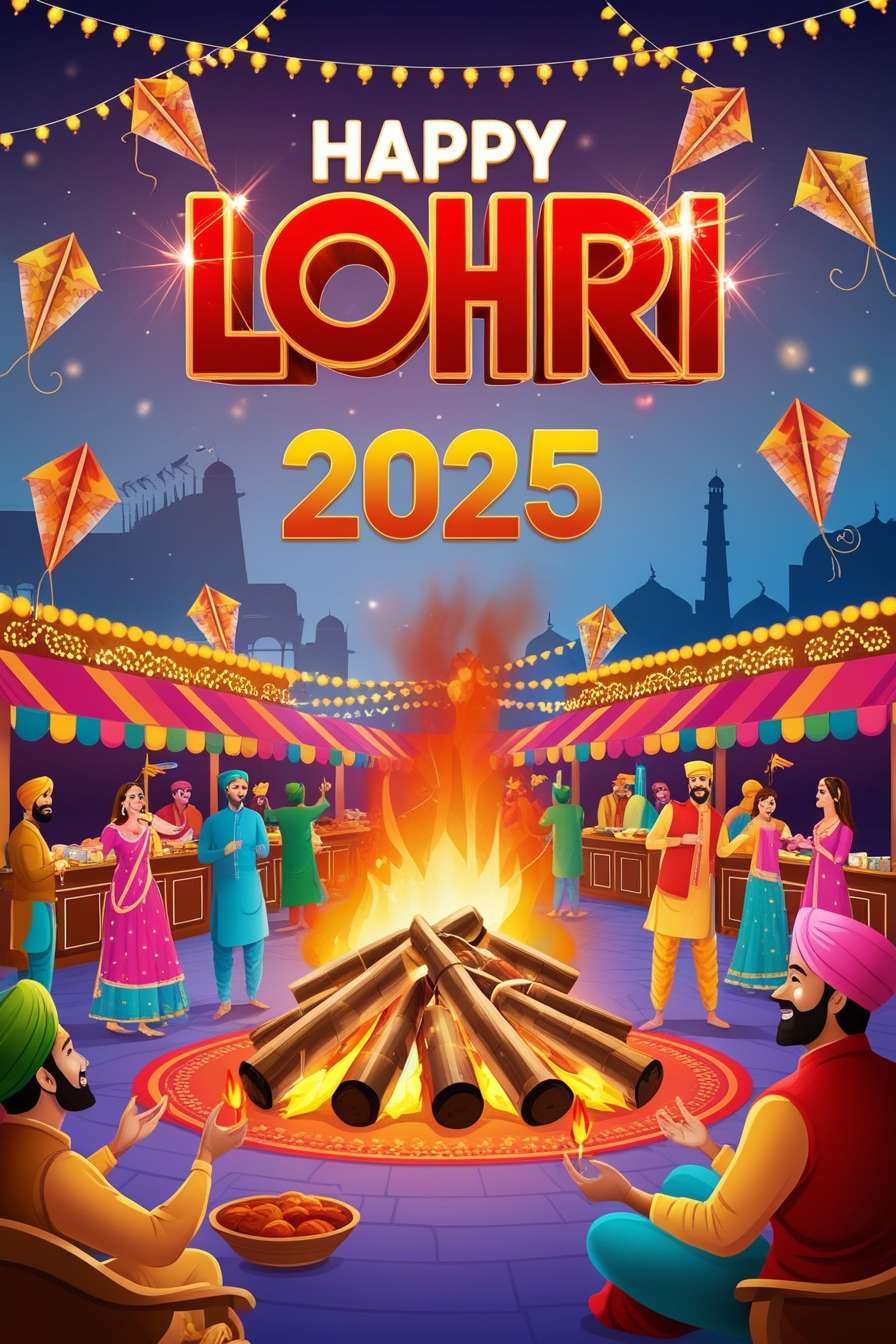 happy lohri 2025 festival vibes photos