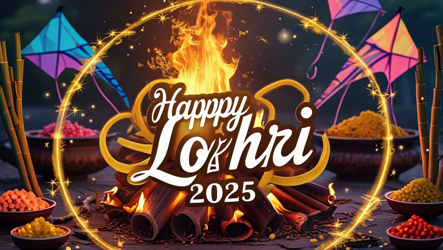 happy lohri greetings with inspirational quotes