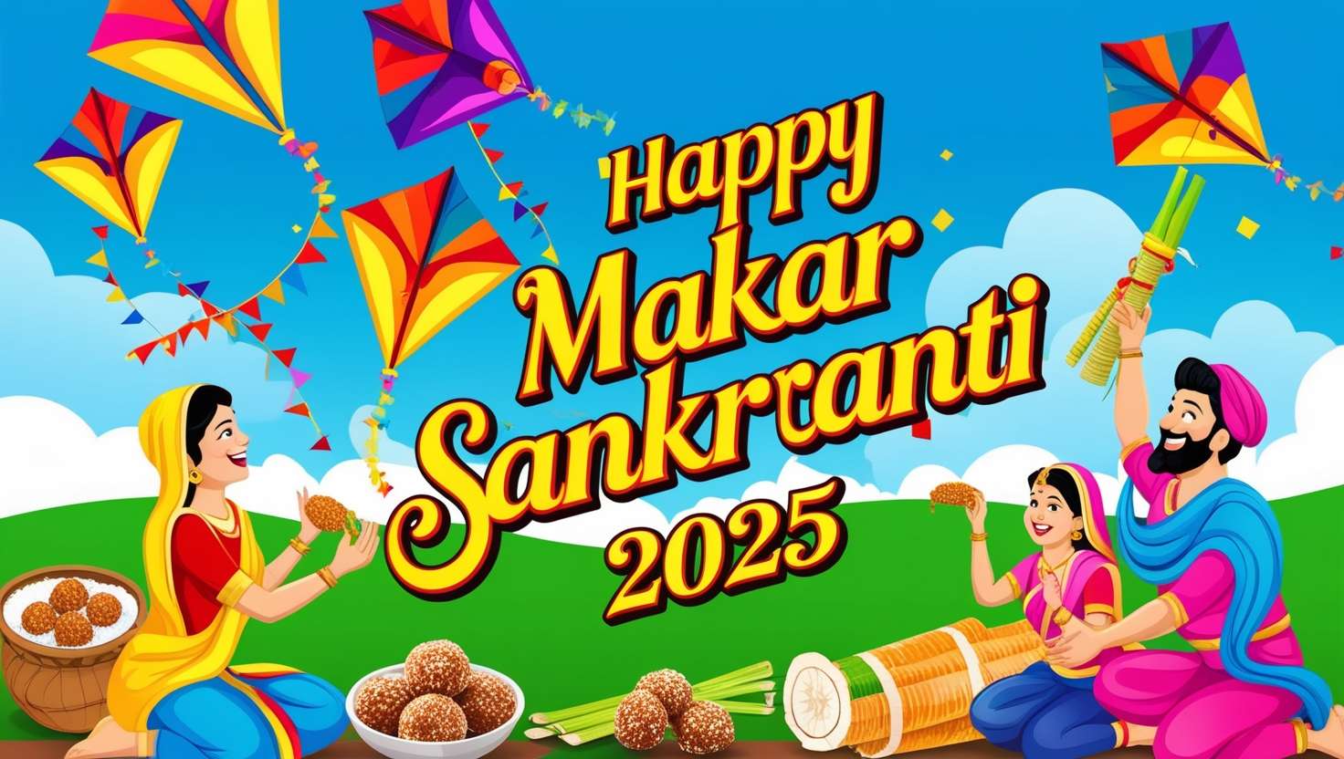 happy makar sankranti 2025 pictures for whatsapp and facebook