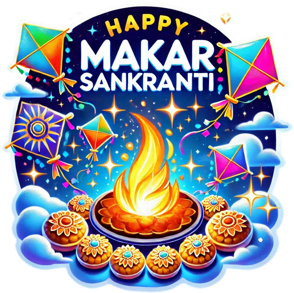 happy makar sankranti png for festival invitations