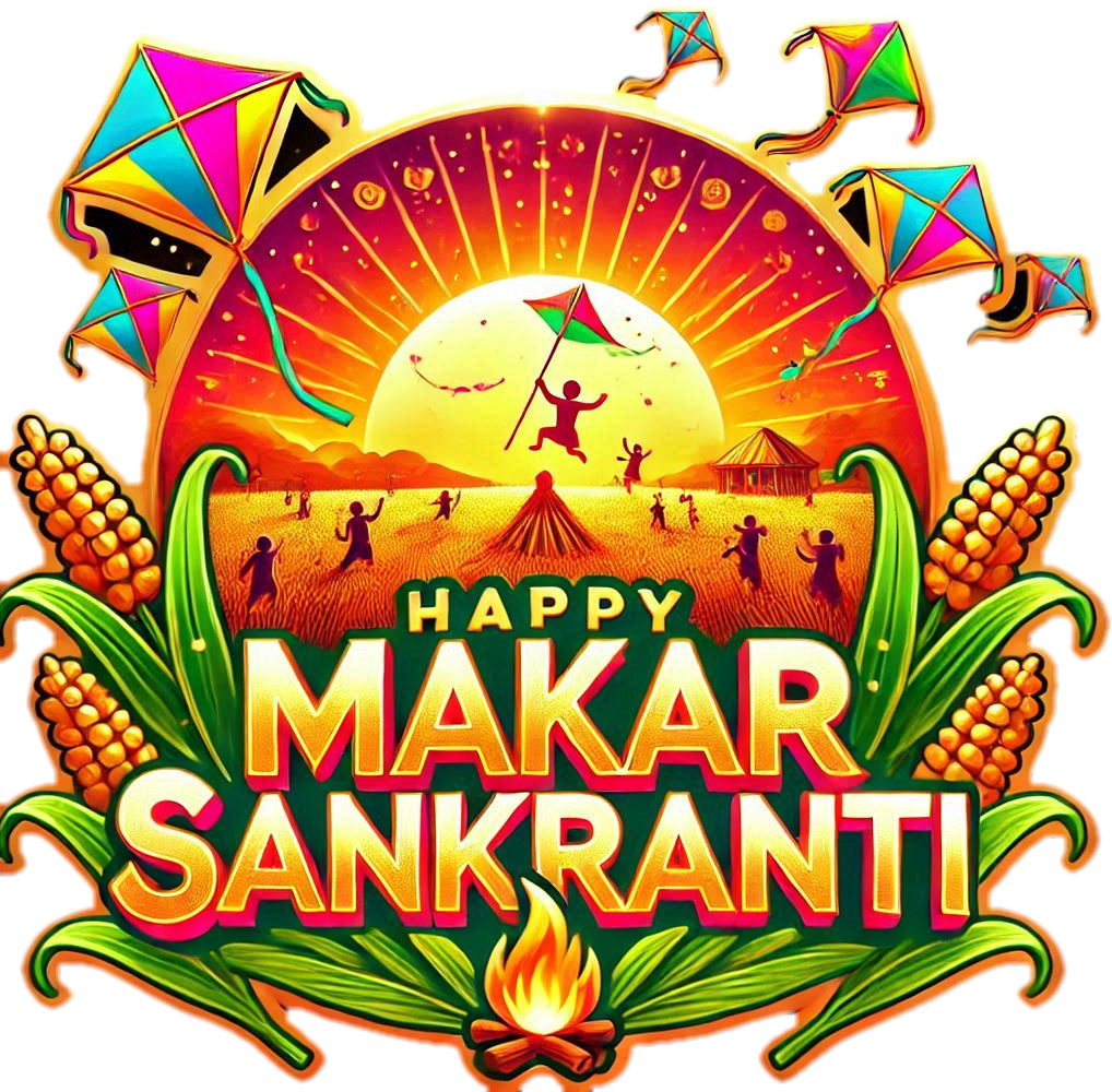 happy makar sankranti png transparent background