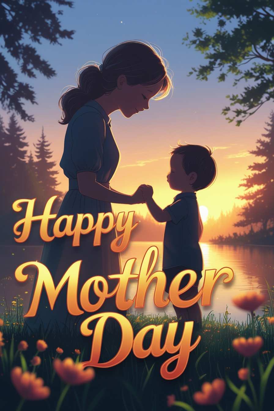 happy mothers day banner design for print