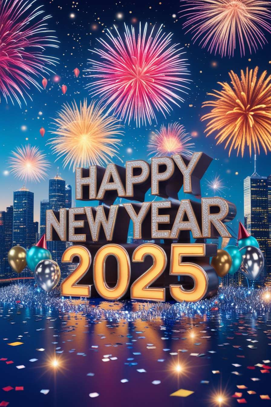 happy new year 2025 diy greeting card ideas