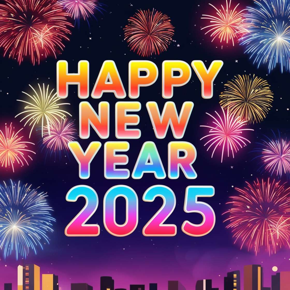 happy new year 2025 greetings with name