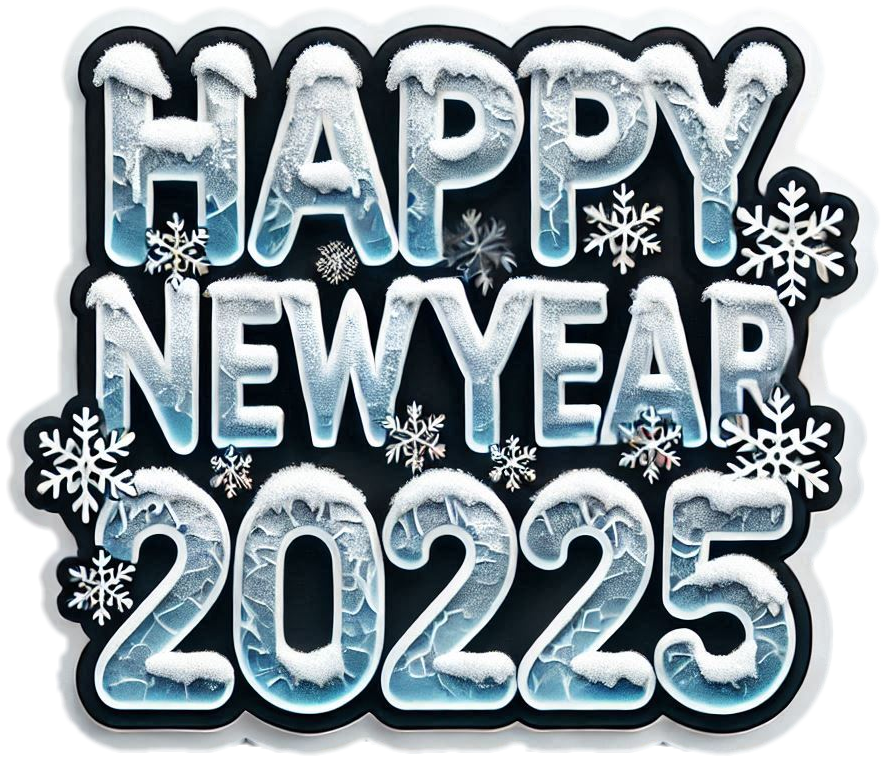 happy new year text png for festive invitations