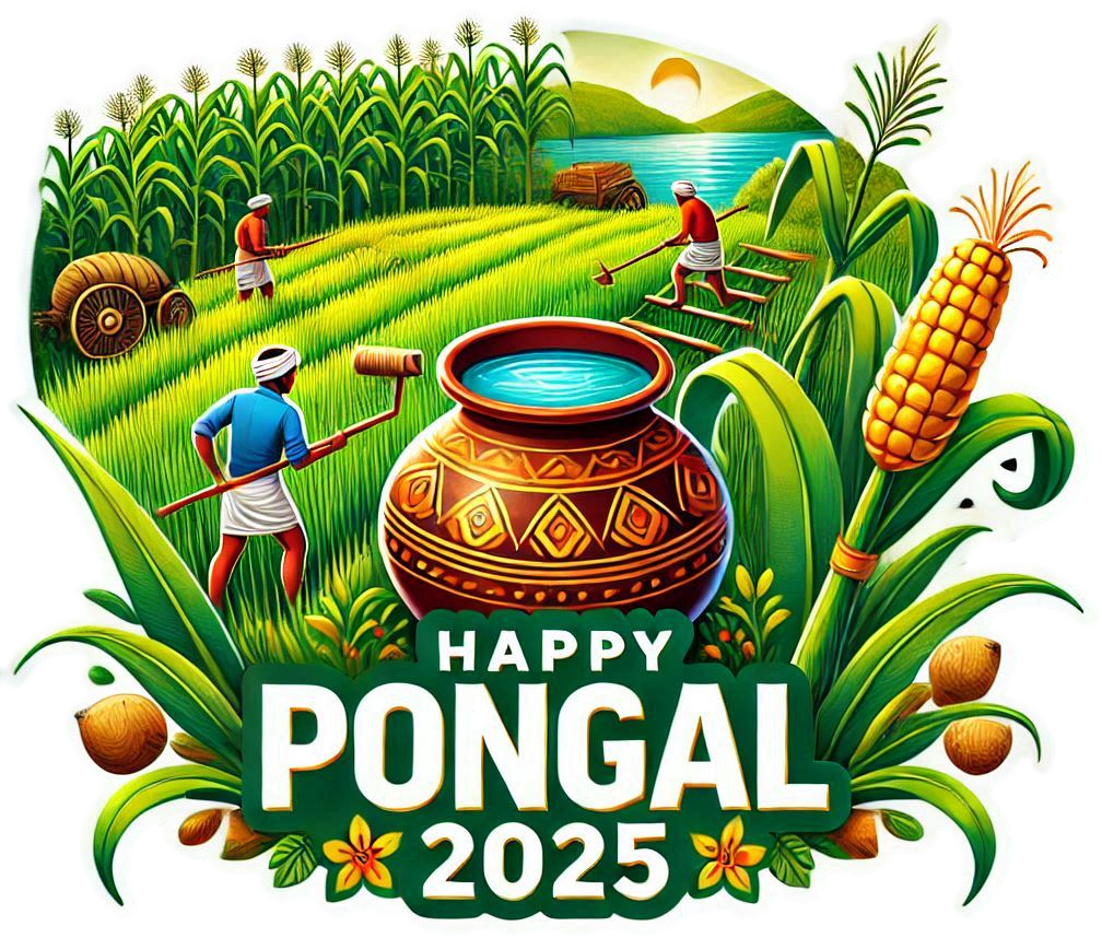 happy pongal 2025 png free download