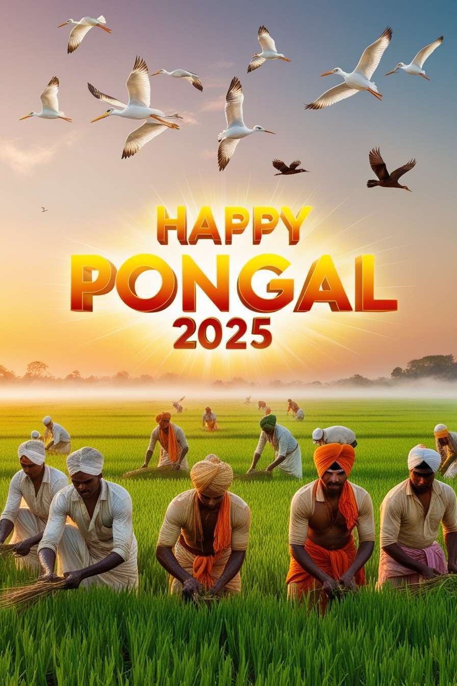 happy pongal greetings 2025 for whatsapp status