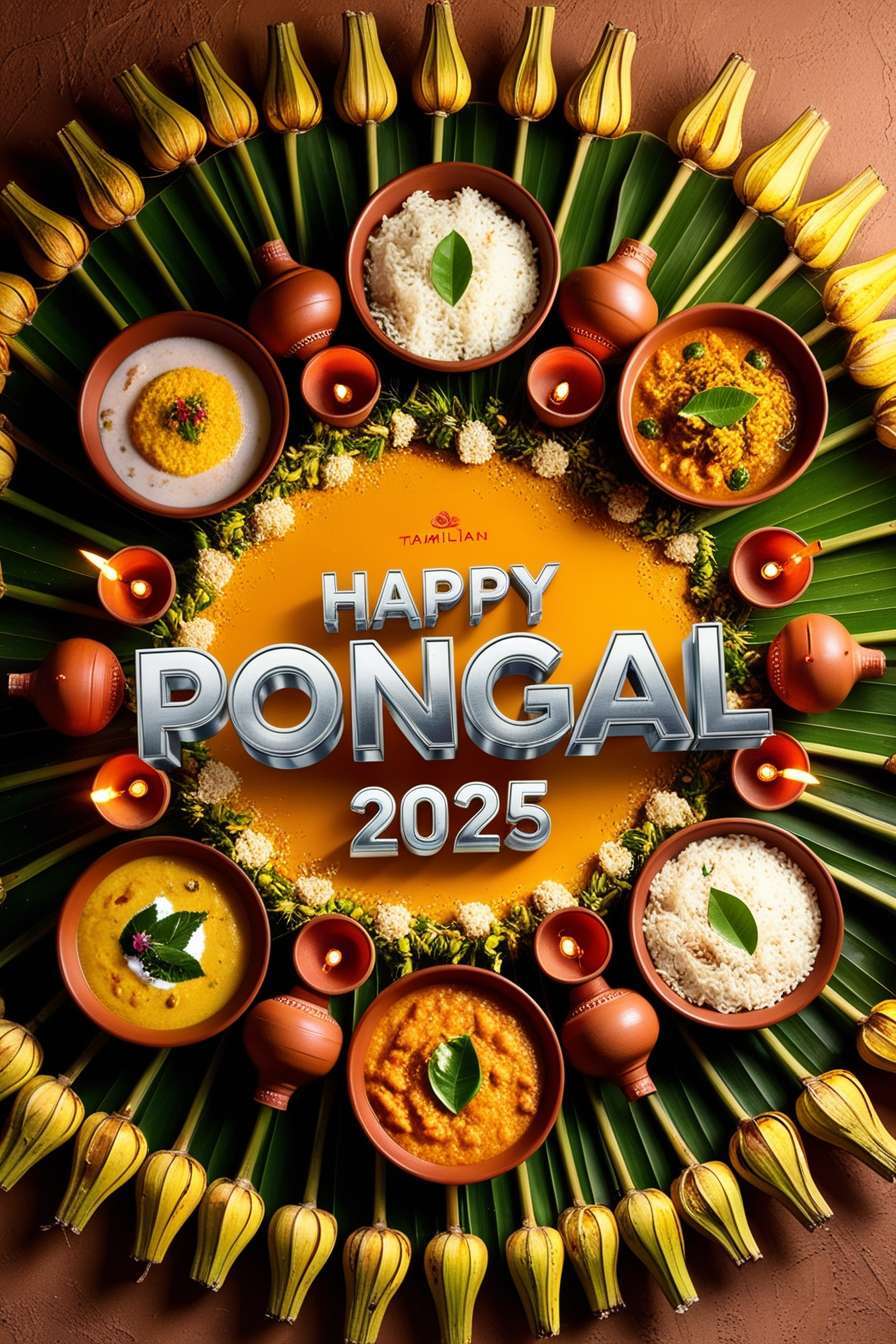 happy pongal greetings 2025 in tamil