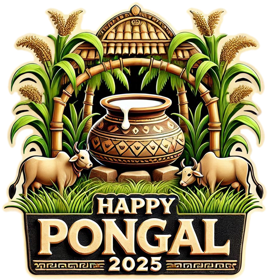 happy pongal holiday png transparent design