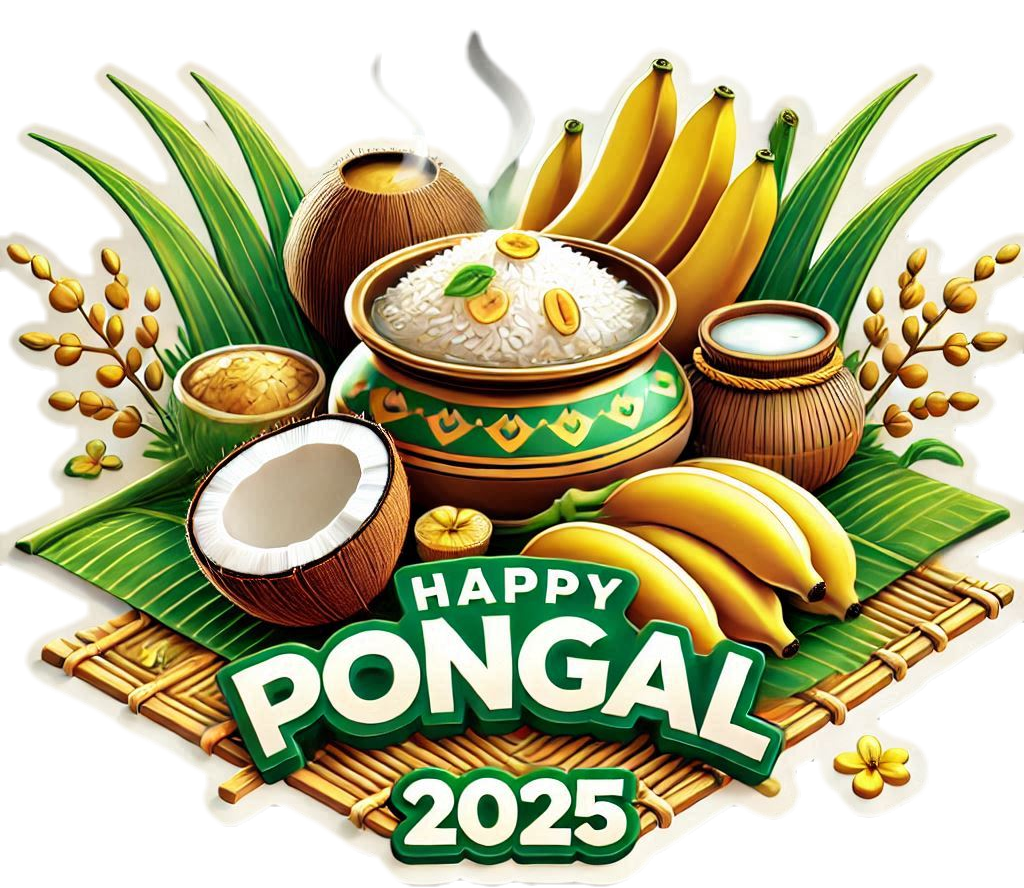 happy pongal holiday wishes png free download