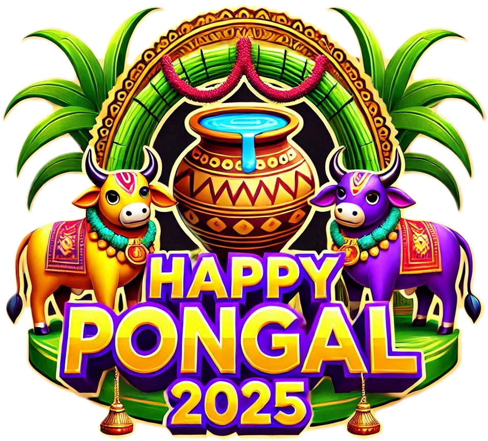 happy pongal png for digital invitations