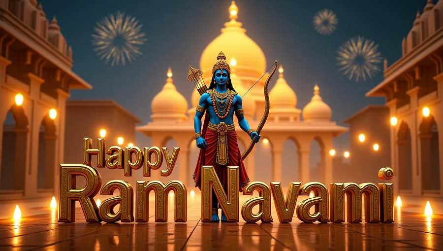 Free Download Happy Ram Navami Poster Design HD Download - High Quality Happy Ram Navami Background