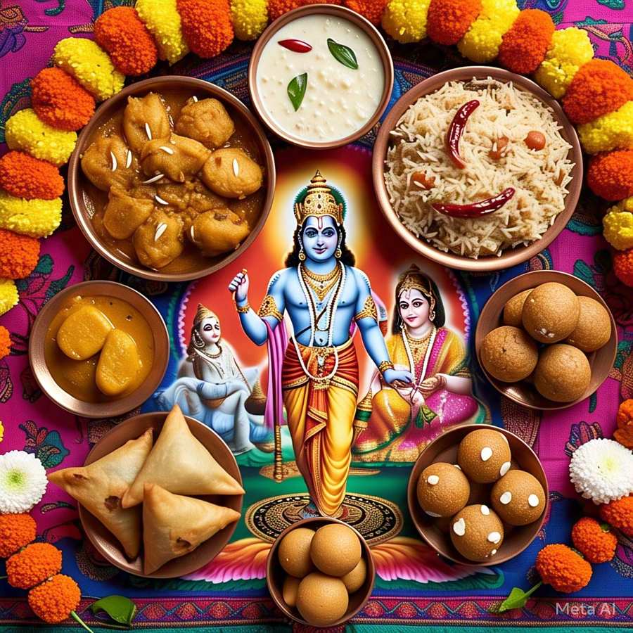 Free Download Happy Ram Navami Special Recipes And Prasadam - High Quality Happy Ram Navami Background