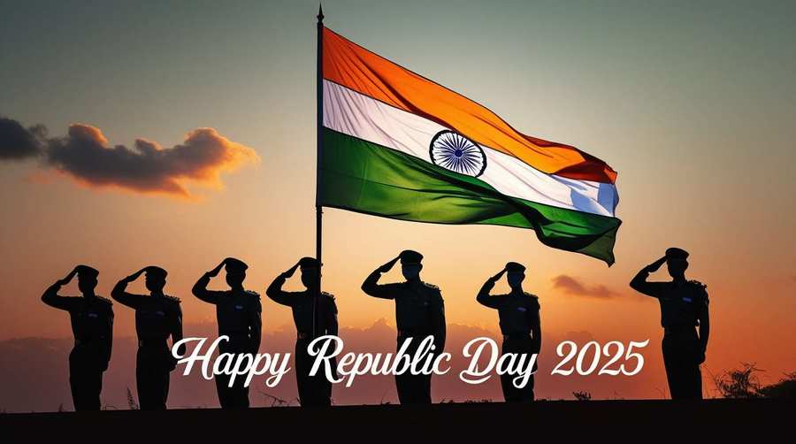 happy republic day 2025 images with indian flag