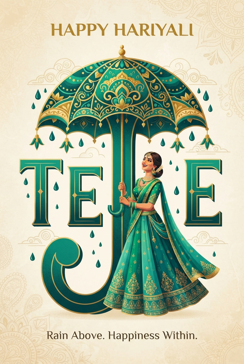 Hariyali Teej Mehndi Design