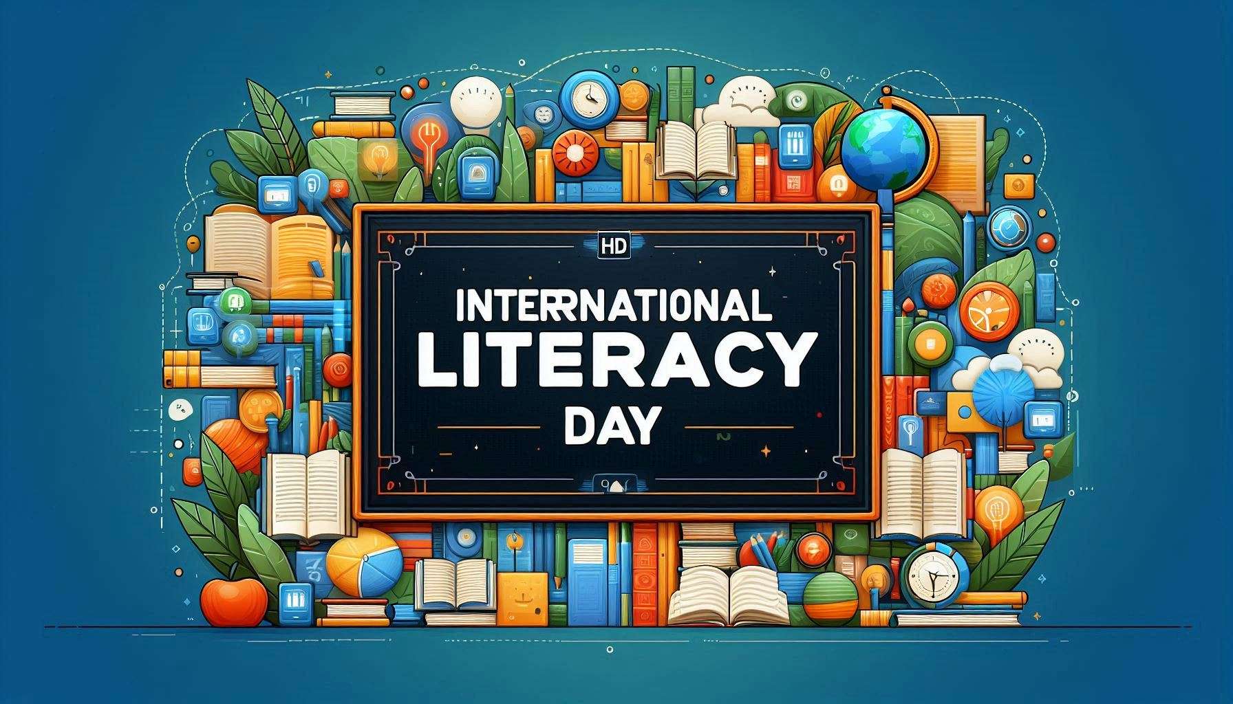 hd international literacy day images for virtual backgrounds