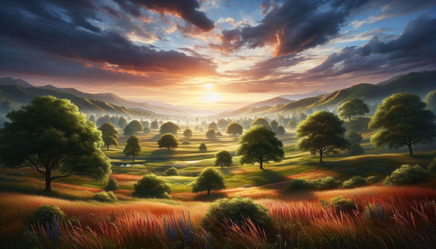 hd nature background of meadows and fields