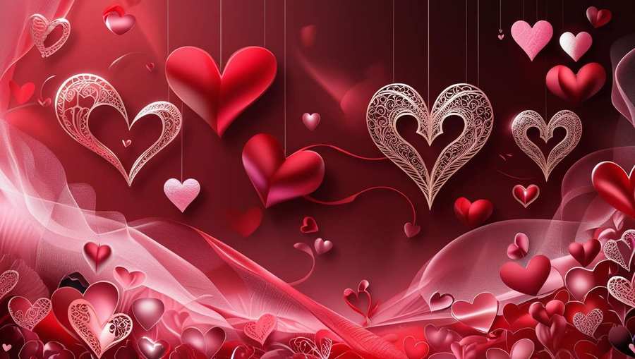 hd valentine day backgrounds in red and pink colors