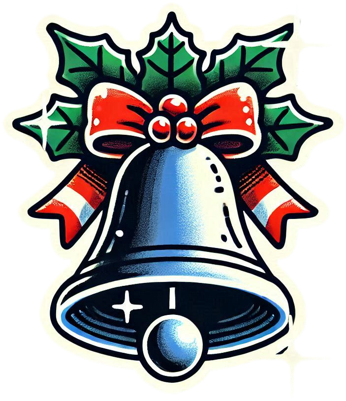 high-quality christmas bell png transparent background