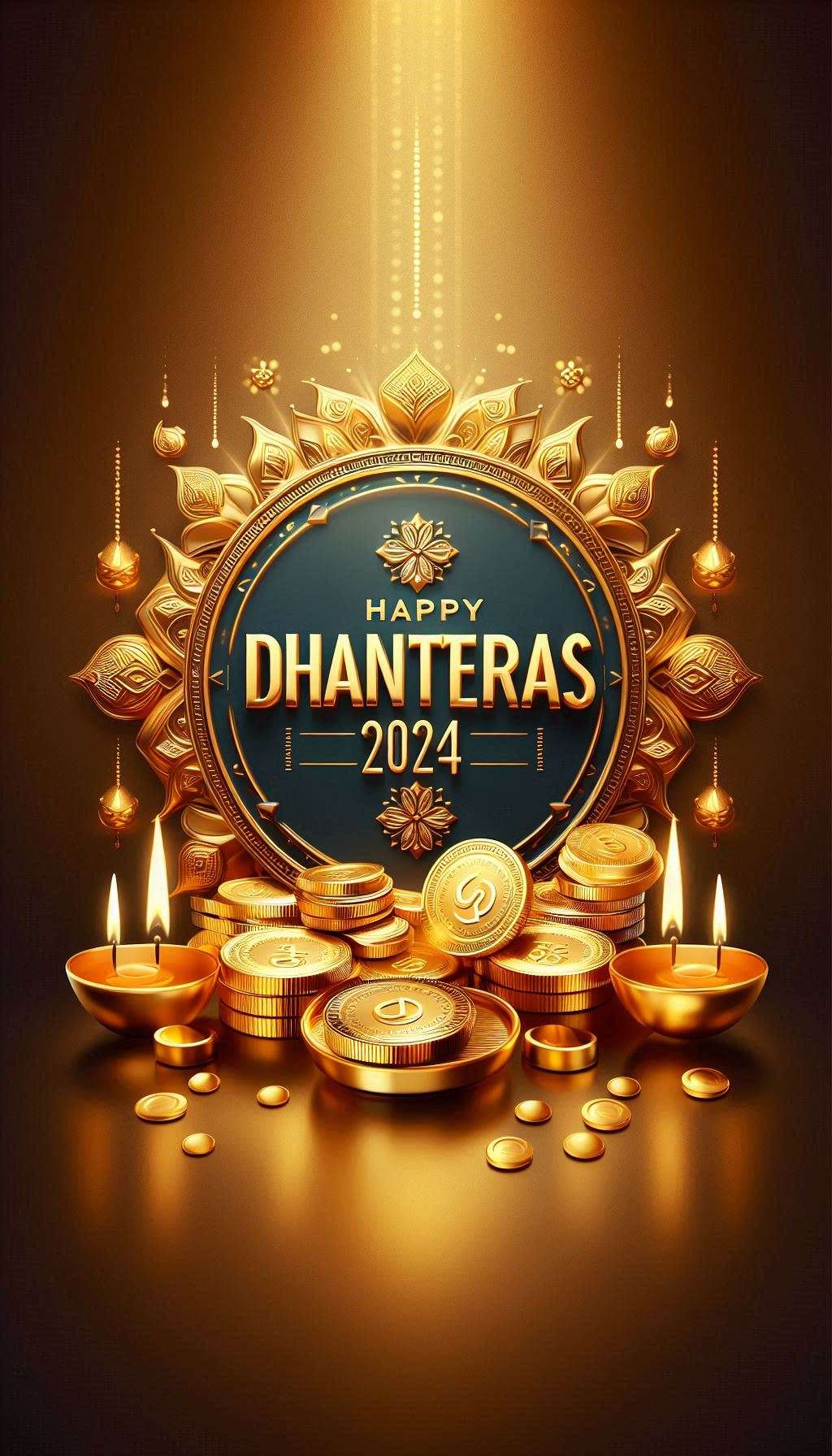 high-quality happy dhanteras wishes 2024 pictures free