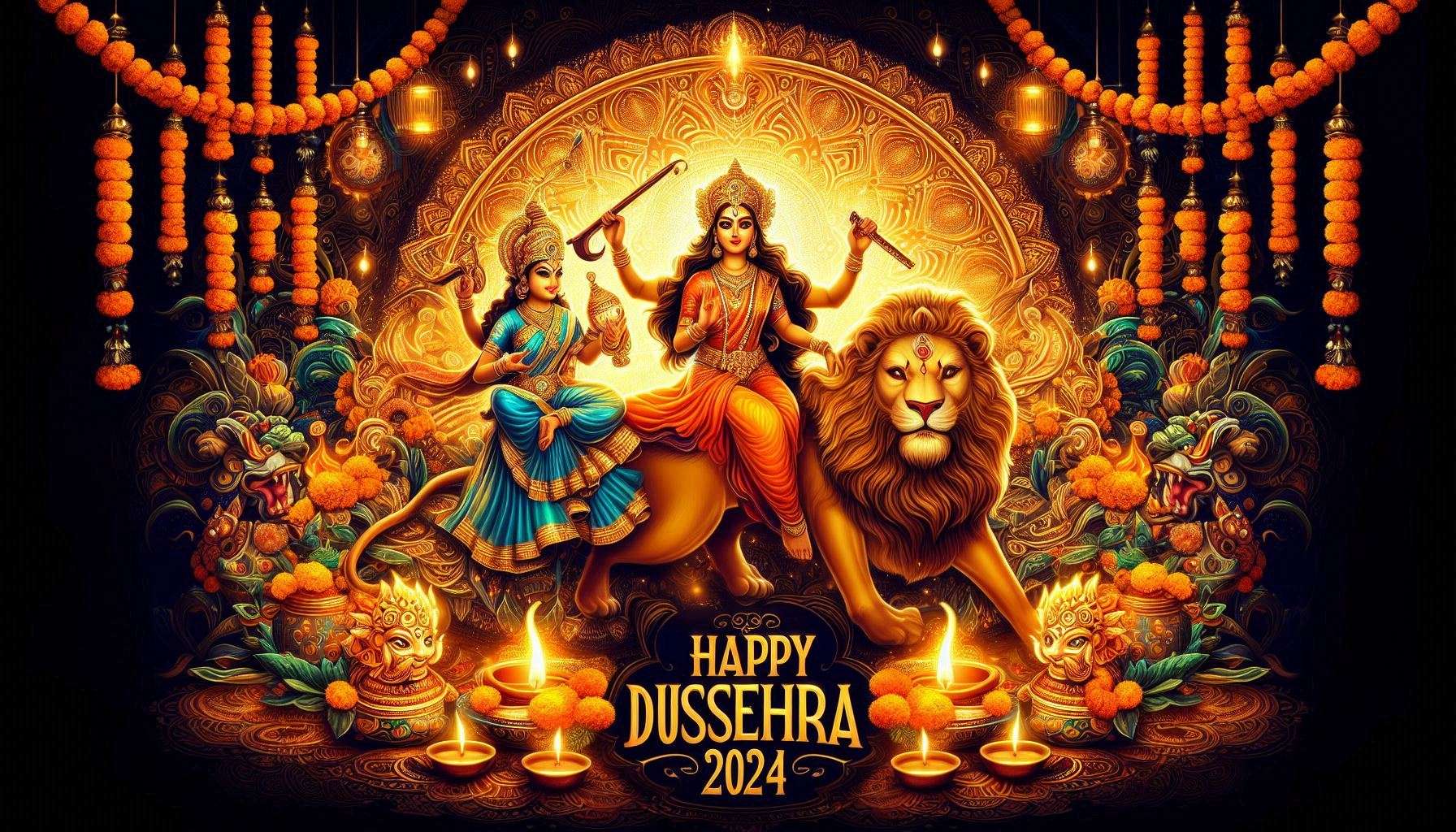 high-quality happy dussehra 2024 celebration pictures for social media