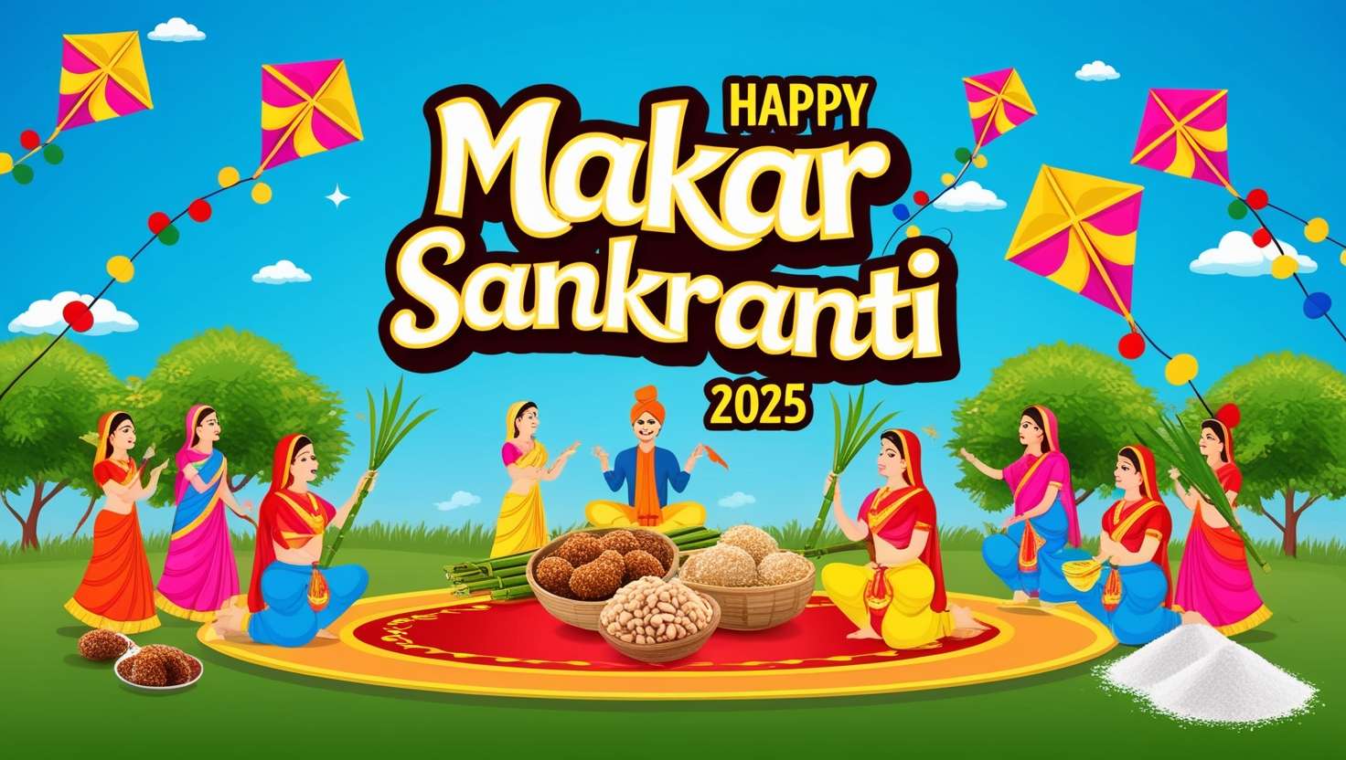 high-quality happy makar sankranti 2025 images free