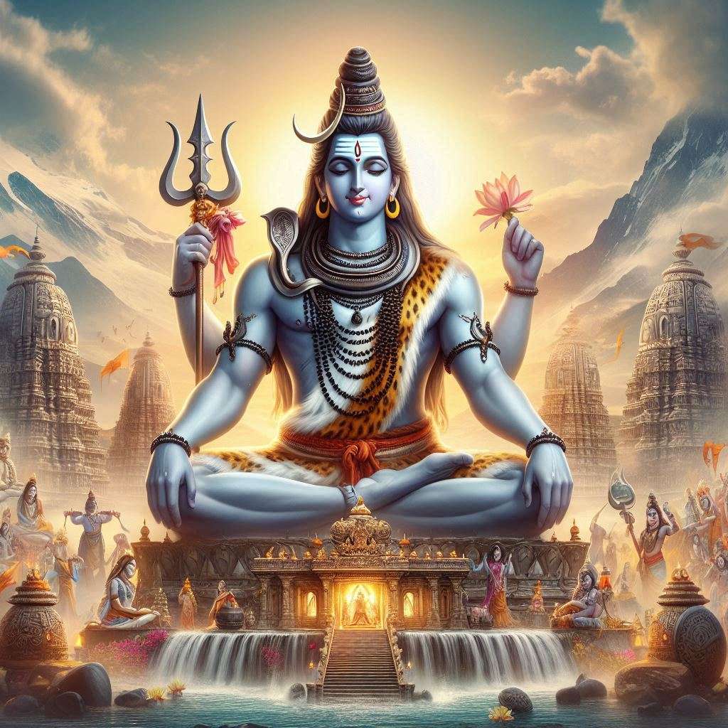 high-quality lord shiva images background for presentations