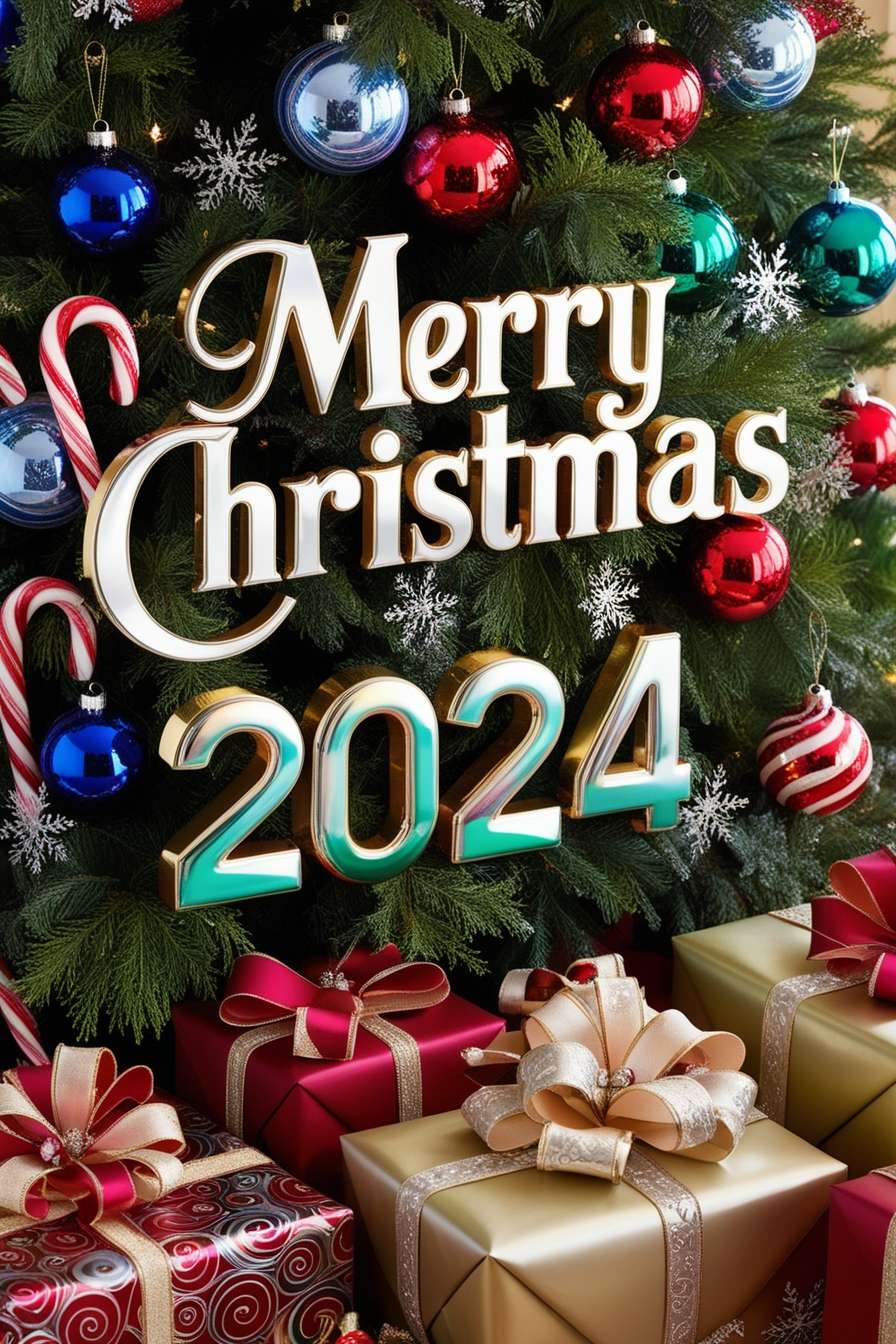 high-quality merry christmas 2024 images in 4k