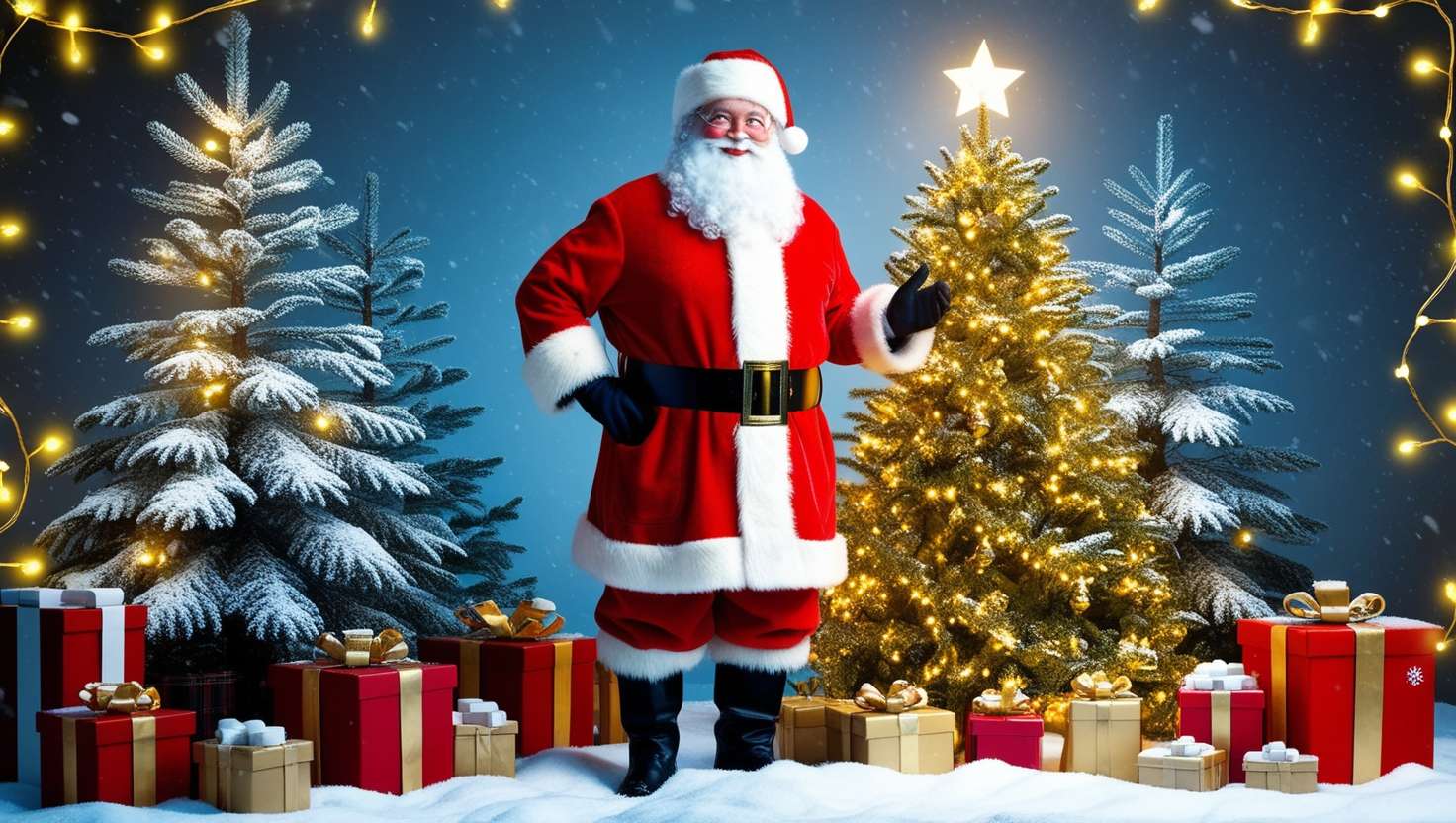 high-quality santa claus background pictures in 4k