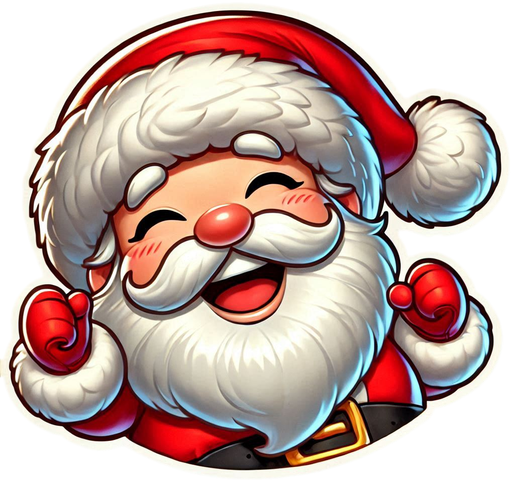 high-quality smiling santa claus png images