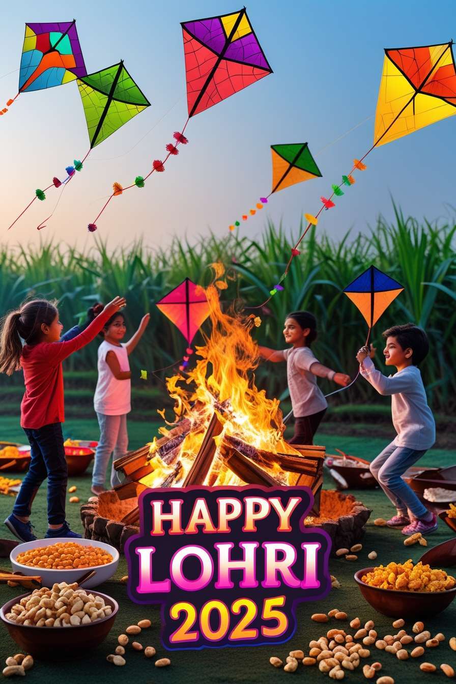 high-resolution happy lohri greetings 2025 pictures