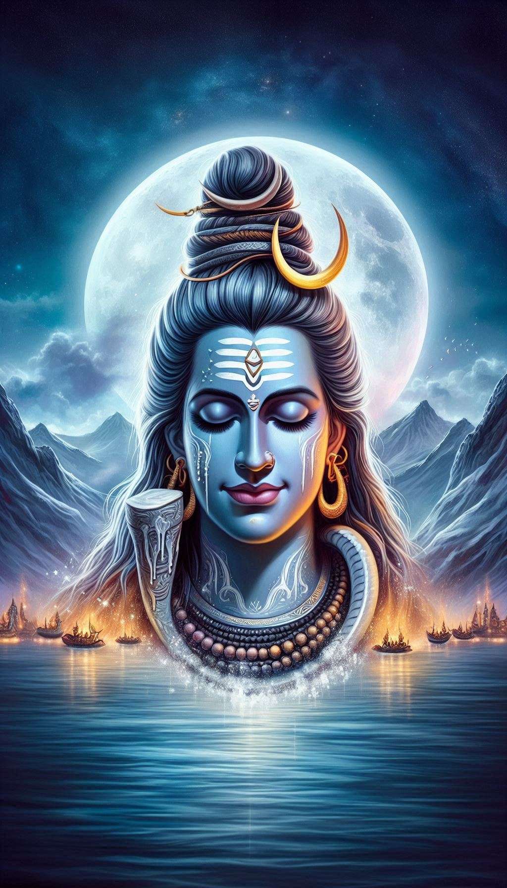 high-resolution images of lord shiva