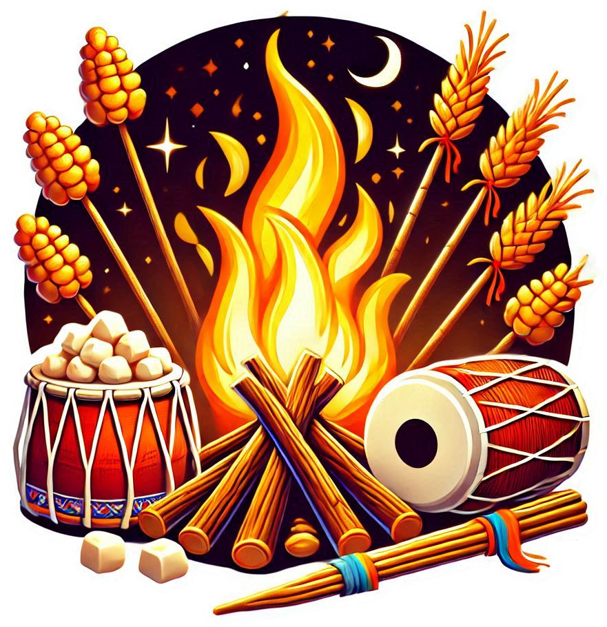 high-resolution lohri bonfire png download