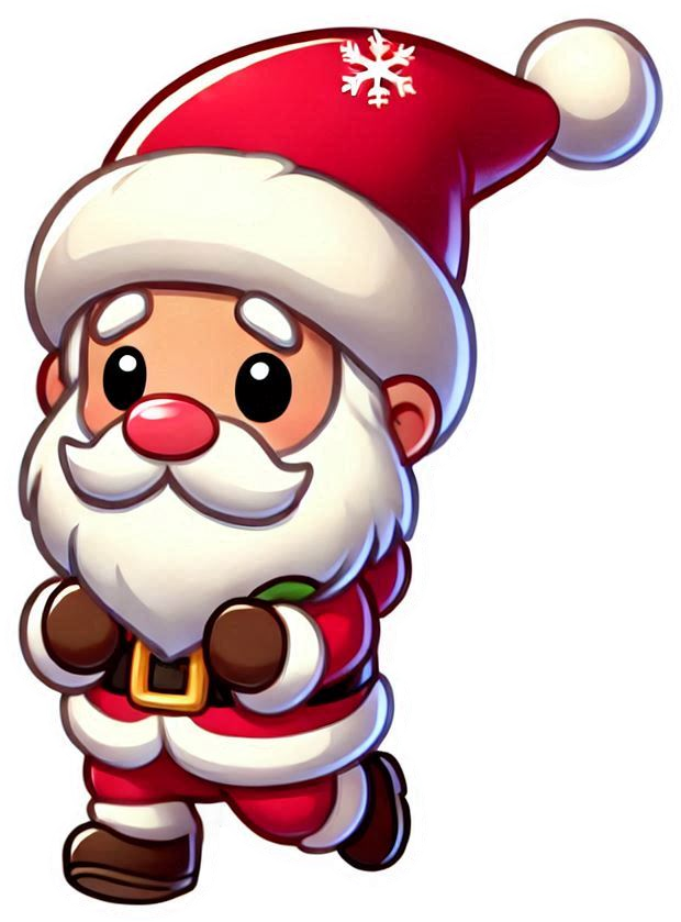 high-resolution santa claus and reindeer png transparent