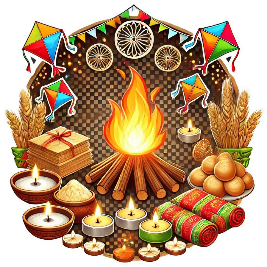 india lohri png for graphic projects