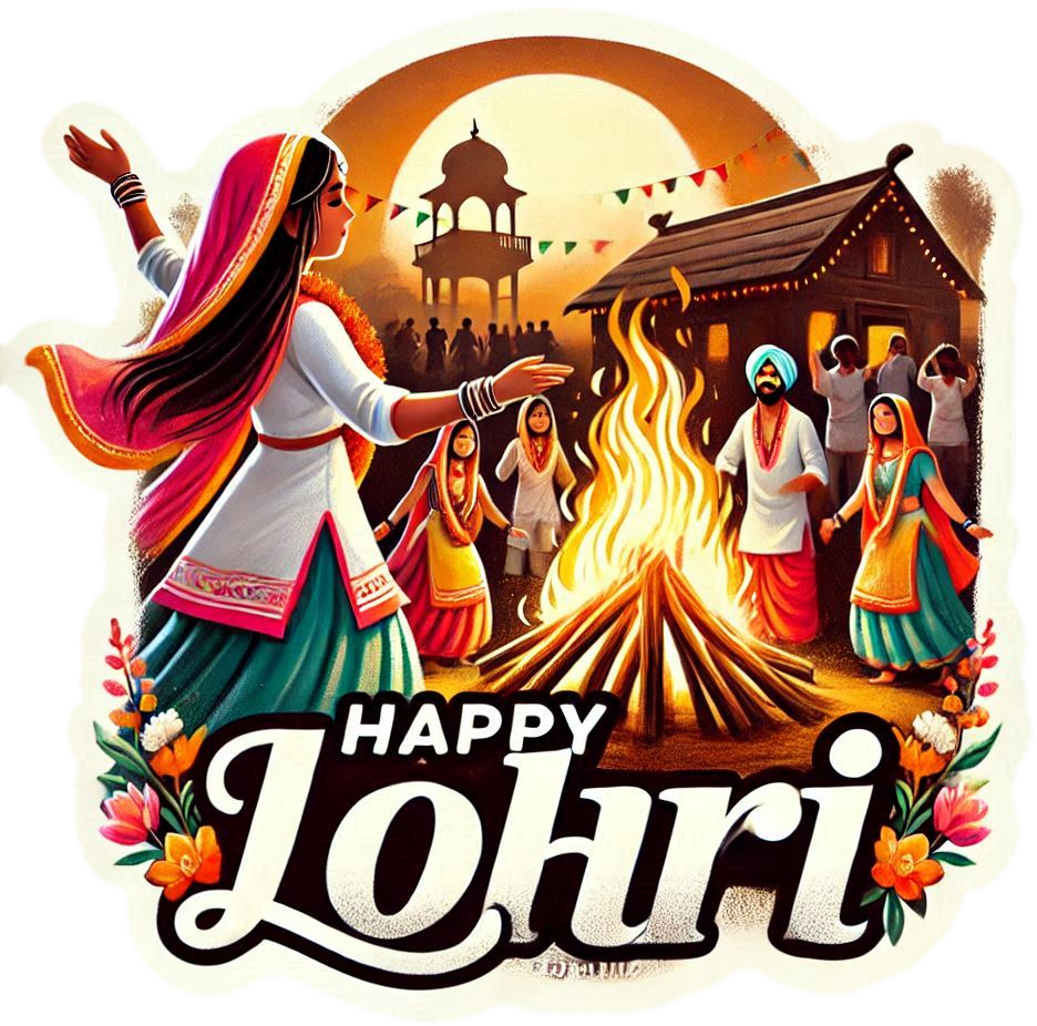 india lohri png for personalized greetings