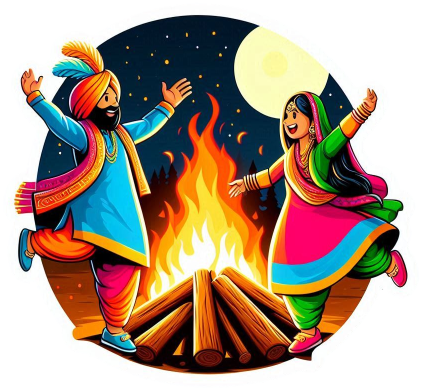 india lohri png for social media posts