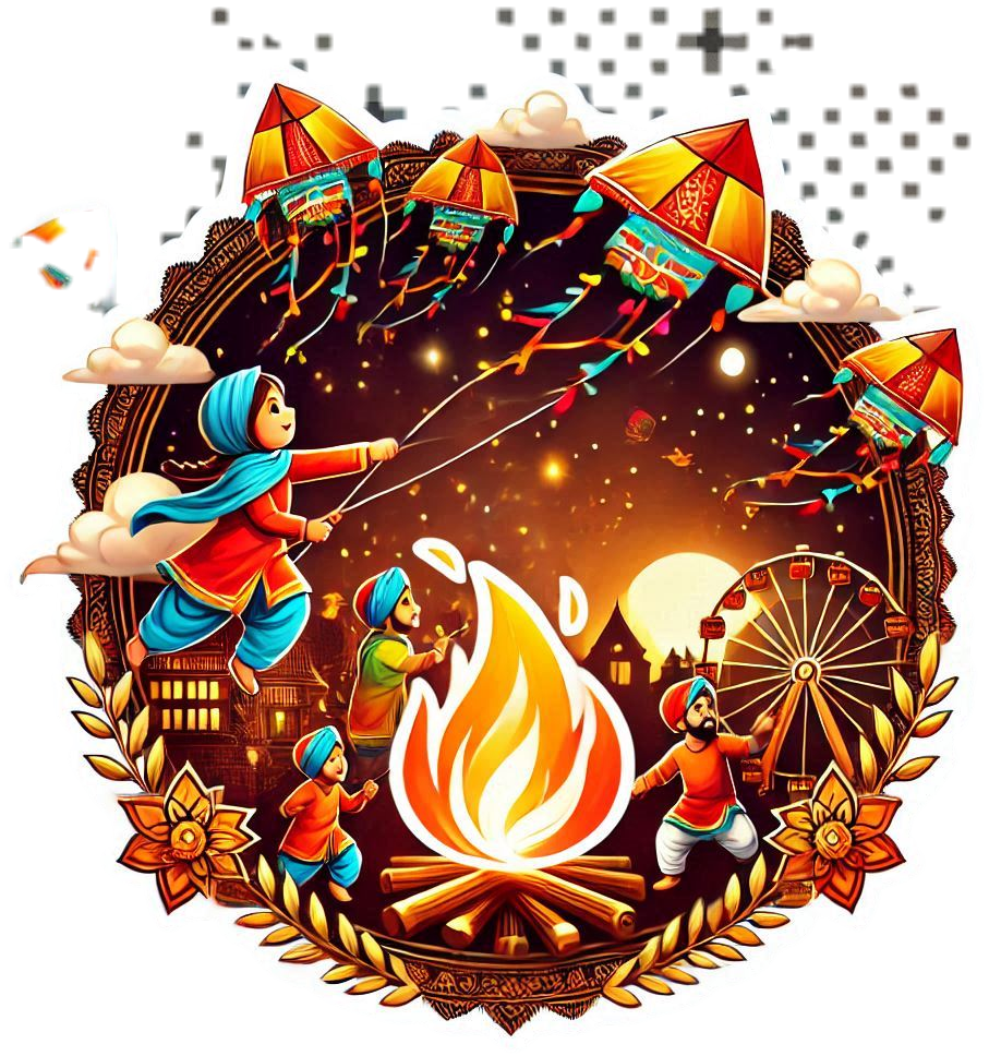 india lohri png for whatsapp greetings