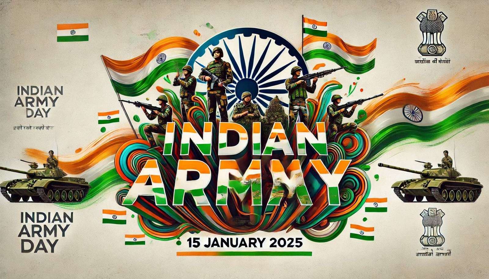 indian army day 2025 beautiful poster designs to share