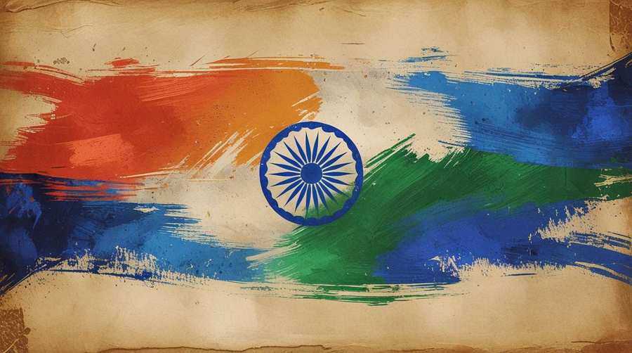 indian flag background for republic day celebrations