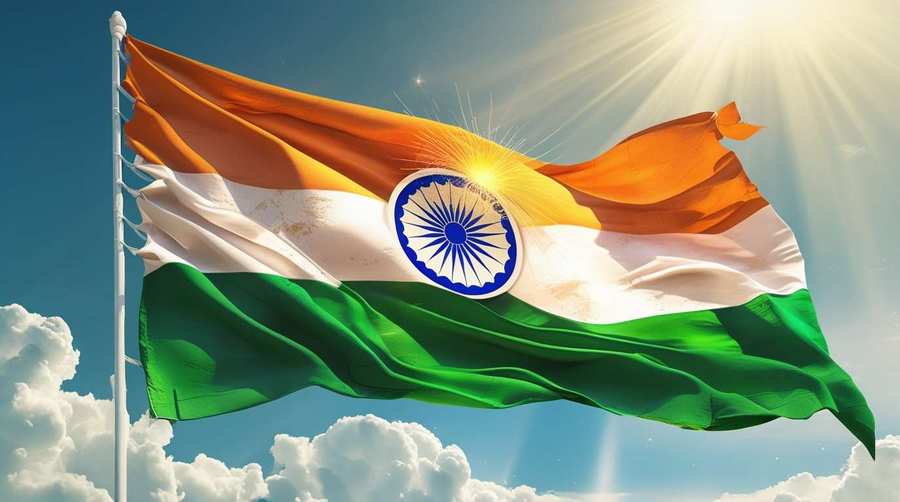 indian flag background for republic day greetings