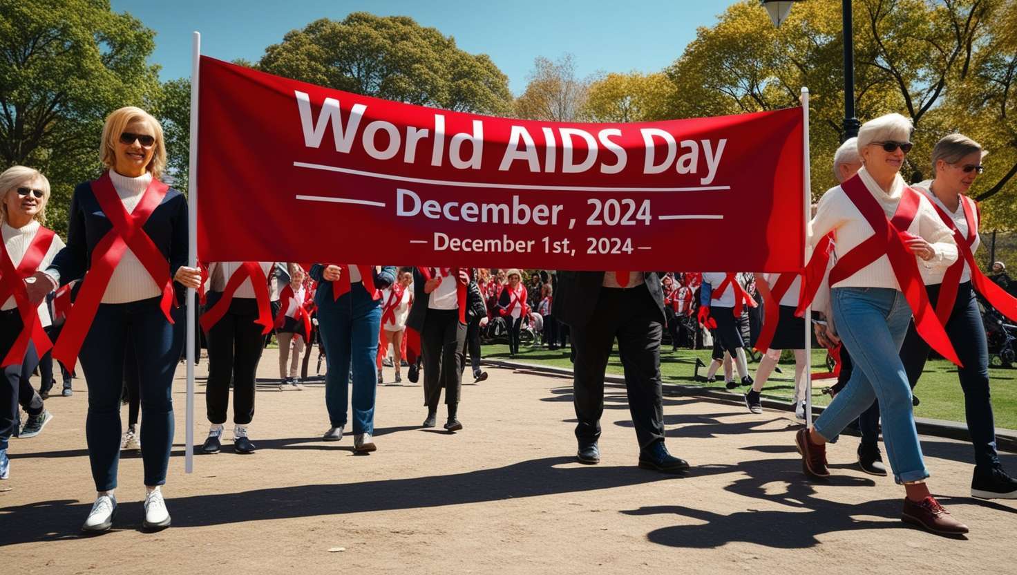 inspirational world aids day red ribbon images