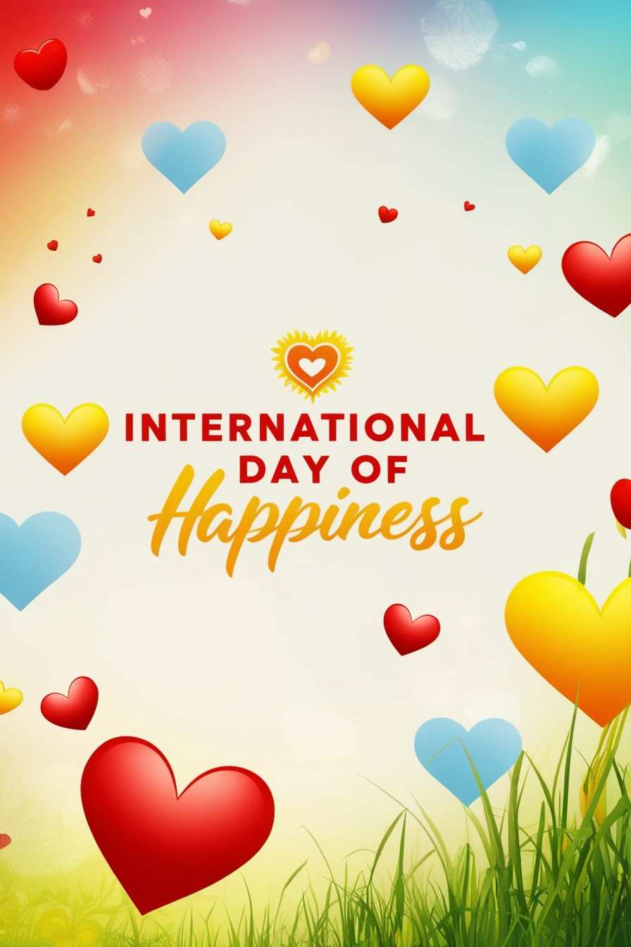International Day of Happiness background with nature theme PNG International Day of Happiness background with nature theme