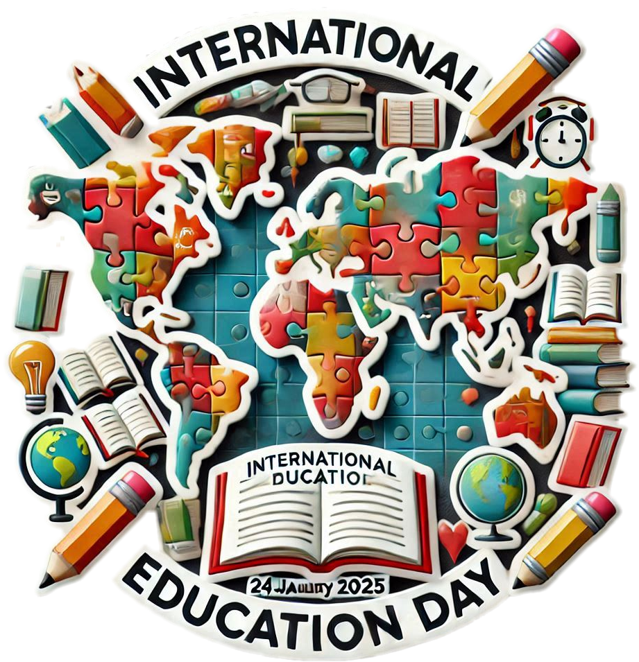 international education day png with school themes